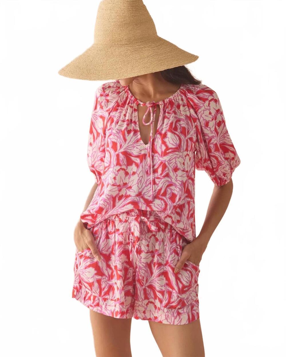 NEW OMIKA asha shorts in persimmon